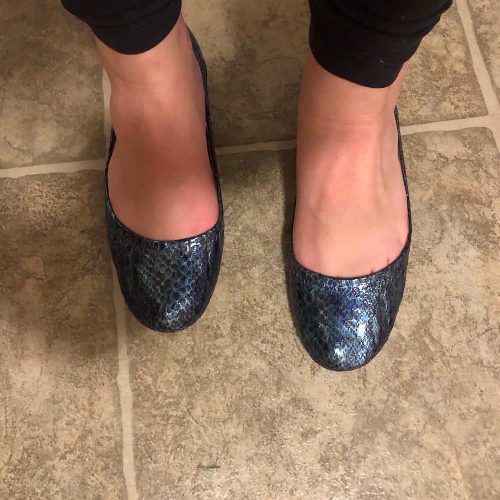 Lucky brand snake print shoes
